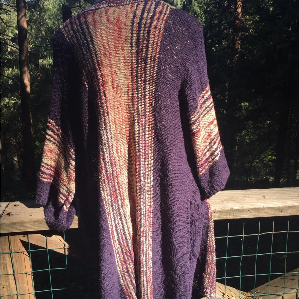 Easel 3/4 sleeve loose weave variegated rose, free shipping always HP 26x4 - Picture 7 of 8